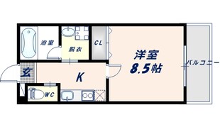 レクラン深江南の物件間取画像